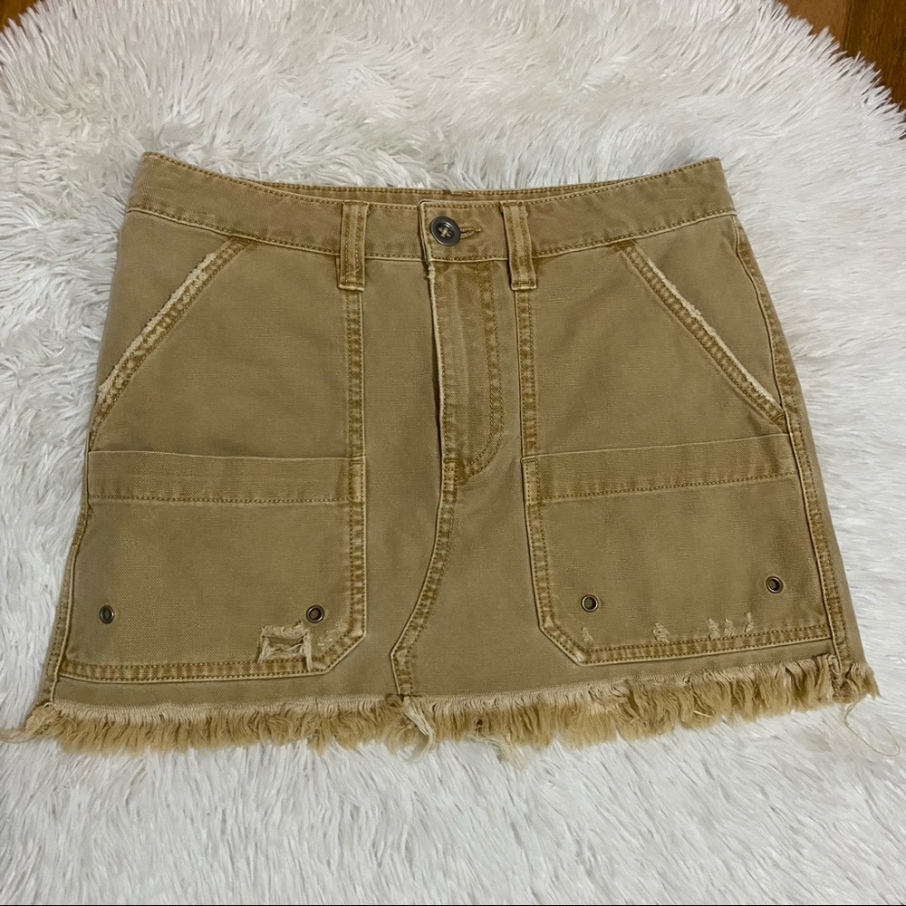 Free People Raw Edge Mini Skirt